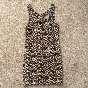 Forever 21 Leopard Print body con Dress